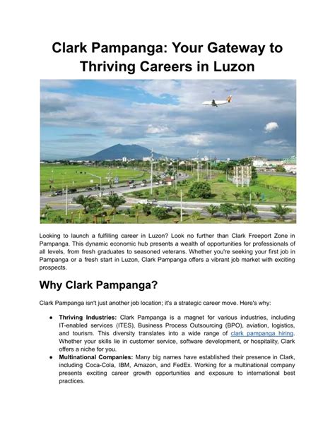 Architect (Clark, Pampanga) Job in Pampanga, Central Luzon.